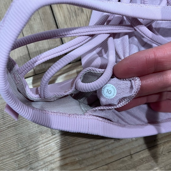 Lululemon Free To Be Ribbed Bra Pink Peony - Picture 5 of 8